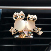 Owls Decor In Car Osvježivač zraka Automatski izlaz Parfem Klip za ventilacijski otvor Miris mirisa Difuzor mirisa automobila Bling Dodaci za automobil Auto