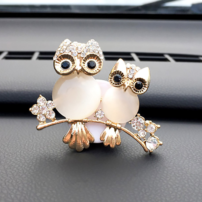Owls Decor In Car Osvježivač zraka Automatski izlaz Parfem Klip za ventilacijski otvor Miris mirisa Difuzor mirisa automobila Bling Dodaci za automobil Auto