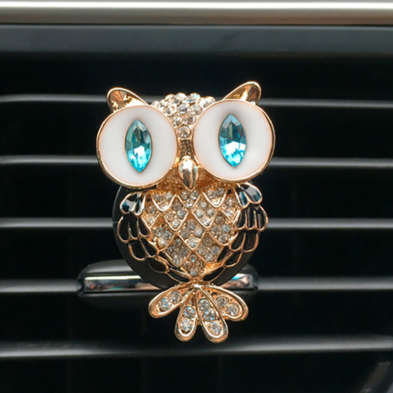 Diamond Owl Osvježivač zraka za automobil Auto Outlet Stezaljka za parfeme Ukrasi Difuzor arome automobila Bling Dodaci za automobil Uređenje interijera Pokloni