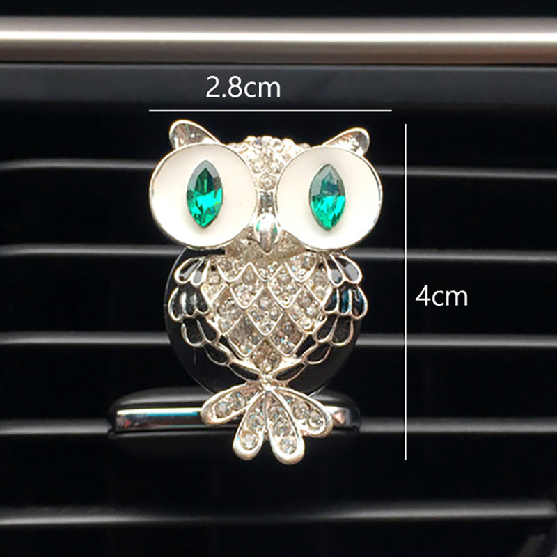 Diamond Owl Osvježivač zraka za automobil Auto Outlet Stezaljka za parfeme Ukrasi Difuzor arome automobila Bling Dodaci za automobil Uređenje interijera Pokloni