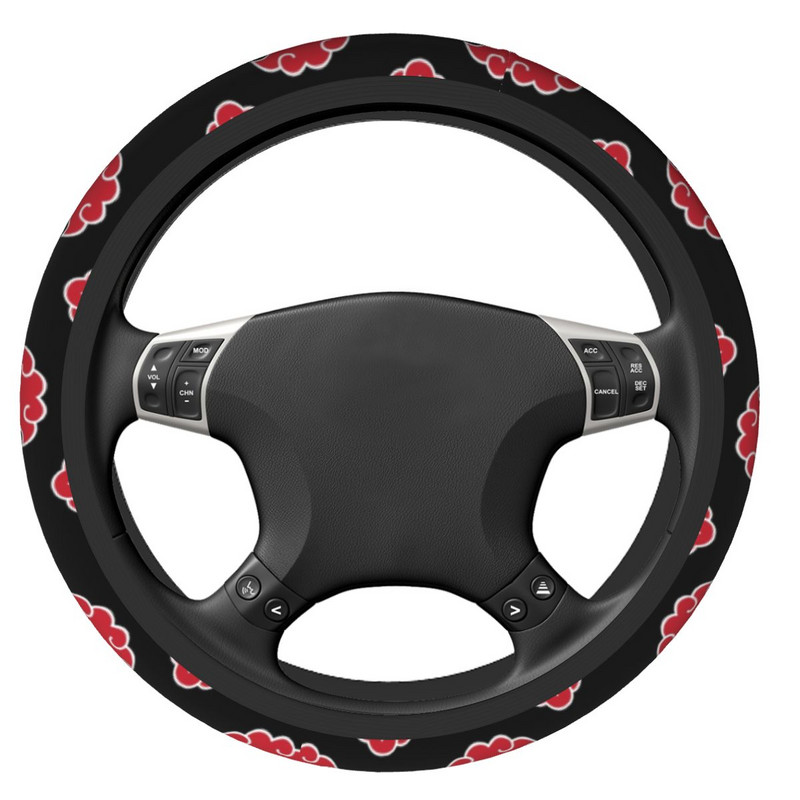 38 cm-es Akatsuki Neji Konoha autó kormánykerék borítás piros felhő Uchiha Itachi Sasuke univerzális kormánykerék védő