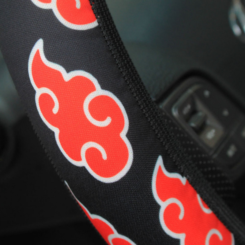 38 cm-es Akatsuki Neji Konoha autó kormánykerék borítás piros felhő Uchiha Itachi Sasuke univerzális kormánykerék védő