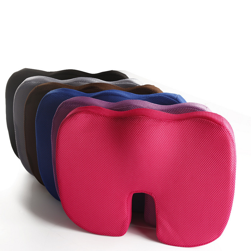 Ortopedski udobni jastuk za sjedalo od memorijske pjene, uredska stolica za invalidska kolica i jastučići za autosjedalicu, jastuk za potporu donjeg dijela leđa