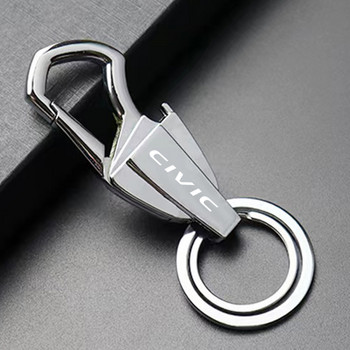 Για Honda civic 8th 10th gen 2017 2018 2019 2016 Trinket Customized LOGO Keychain Zinc Alloy Multifunction Car Play Keyring