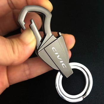 Για Honda civic 8th 10th gen 2017 2018 2019 2016 Trinket Customized LOGO Keychain Zinc Alloy Multifunction Car Play Keyring