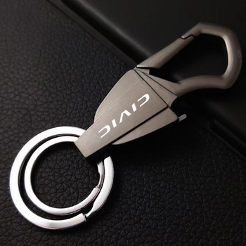 Για Honda civic 8th 10th gen 2017 2018 2019 2016 Trinket Customized LOGO Keychain Zinc Alloy Multifunction Car Play Keyring