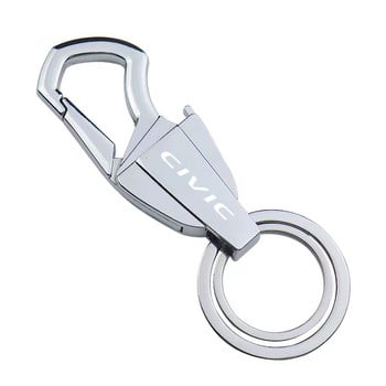 Για Honda civic 8th 10th gen 2017 2018 2019 2016 Trinket Customized LOGO Keychain Zinc Alloy Multifunction Car Play Keyring