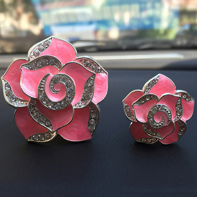 2db Camellia Flower autófrissítő légtelenítő klip autós aroma diffúzor autó ízesítés autó dekorációban lányajándékok autódíszek