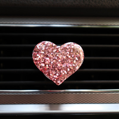 Bling autós kiegészítők lányoknak autós aroma diffúzor mini szív alakú ízesítés autófrissítőkhöz autó parfüm autó szellőző kapocs