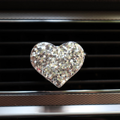 Bling autós kiegészítők lányoknak autós aroma diffúzor mini szív alakú ízesítés autófrissítőkhöz autó parfüm autó szellőző kapocs