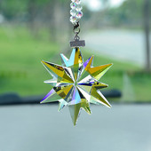 Crystal Snowflake autós medál automatikus visszapillantó tükör felfüggesztés autó függő tartozék lányoknak karácsonyi ajándékok elegáns autó dekoráció