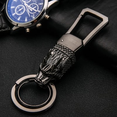 Dragon Head Modell Autós Kulcstartó Autókulcstartó Csecsebecsék Cink ötvözet Tartós autós Kulcstartó lánc Gépkocsik Ajándékok Autótartozékok