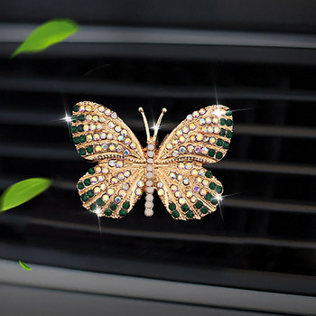 Διαμάντι πεταλούδα αυτοκινήτου αποσμητικό αέρα Auto Outlet Κλιπ αρώματος Στολίδι In Car Diffuser Bling Αξεσουάρ αυτοκινήτου Δώρα διακόσμησης εσωτερικού χώρου