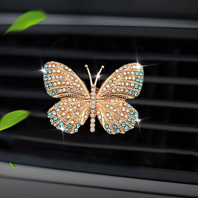 Diamond Butterfly autós légfrissítő Auto Outlet Parfüm Clip Dísz autós diffúzorban Bling Autós kiegészítők Belső Dekoráció Ajándékok