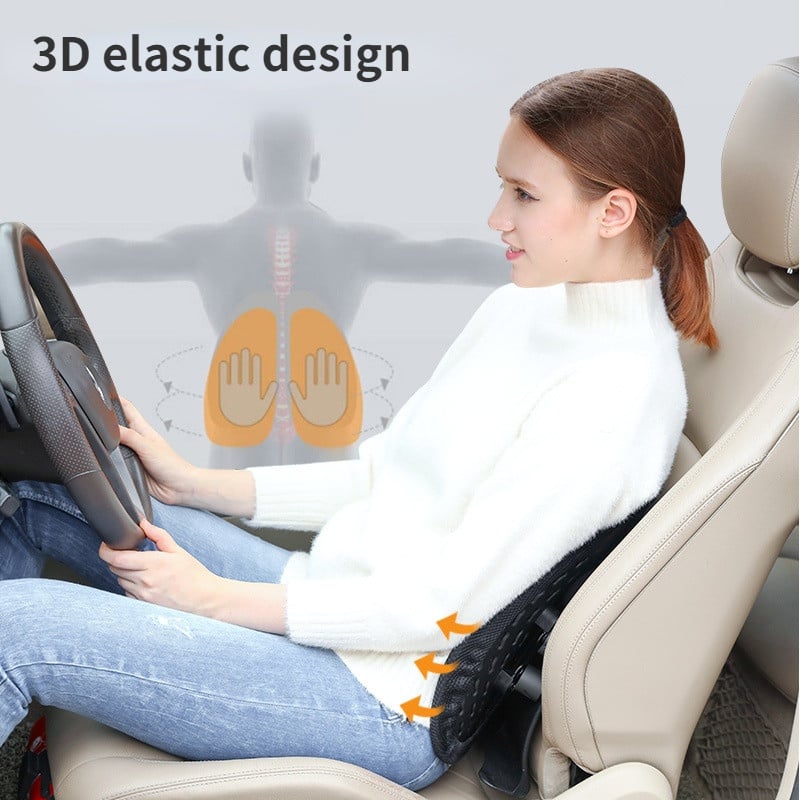 Štitnik za struk u automobilu Ergonomski uredski jastuk za stražnje sjedalo Vozačevo sjedalo Jastuk za struk u automobilu Podrška za lumbalni jastuk za struk