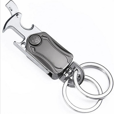 Car Keyring Auto Multi-purpose Keychain Fingertip Spinner Metal Corkscrew Tool Knife Backbag Pendant Auto Decoration Accessories