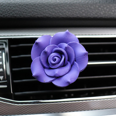 Kamelija 3D cvjetni ukras za automobil Difuzor mirisa Aroma u automobilu Stezaljka za ventilaciju parfema Ukrasi Dodaci za automobile za djevojčice Dame
