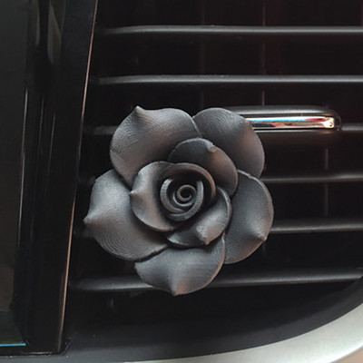 Kamelija 3D cvjetni ukras za automobil Difuzor mirisa Aroma u automobilu Stezaljka za ventilaciju parfema Ukrasi Dodaci za automobile za djevojčice Dame