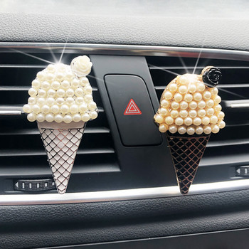Χαριτωμένο παγωτό αυτοκινήτου αποσμητικά χώρου με γεύση σε αυτόματο άρωμα αρώματα Διάχυση αρωμάτων αυτοκινήτου Κλιπ εξαερισμού αυτοκινήτου Διακοσμητικά στολίδια