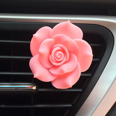Camellia Flower Decor autós aroma diffúzor ízesítés az autóban légfrissítő autó parfüm szellőző klip autós illat autós kiegészítő lányoknak