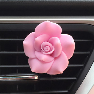 Camellia Flower Decor autós aroma diffúzor ízesítés az autóban légfrissítő autó parfüm szellőző klip autós illat autós kiegészítő lányoknak