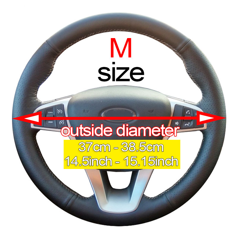 WCaRFun Braid rooliratta kate Autode põimimiskatted roolirattal autode sisustustarvikute jaoks