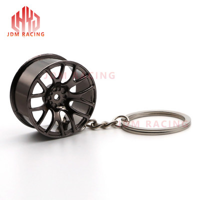 Hot Wheel Rim kulcstartó Luxus könnyűfém autós kulcstartó kulcstartó férfi nőknek derékcsuklóba akasztva Kulcstartó Módosított kerekes kulcstartó