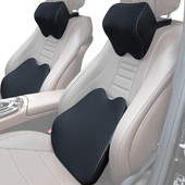 Memóriahabos autós háttámla Masszázs deréktámasztó párna Ergonomikus deréktámla párna Auto Seat irodai székhez