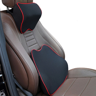 Memóriahabos autós háttámla Masszázs deréktámasztó párna Ergonomikus deréktámla párna Auto Seat irodai székhez