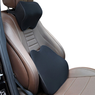 Memóriahabos autós háttámla Masszázs deréktámasztó párna Ergonomikus deréktámla párna Auto Seat irodai székhez