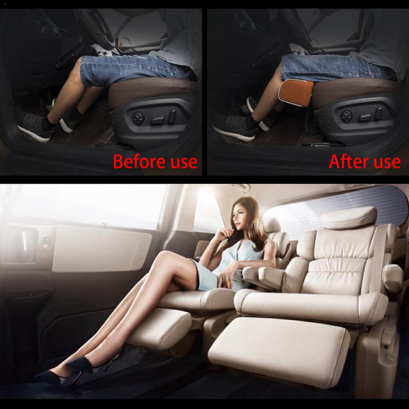Universali automobilio sėdynės pagalvė pėdos atrama pagalvė kojų atrama Ilgesnė automobilio sėdynės pagalvė Oda kojų pagalvėlė Kelių pagalvėlė šlaunų atrama