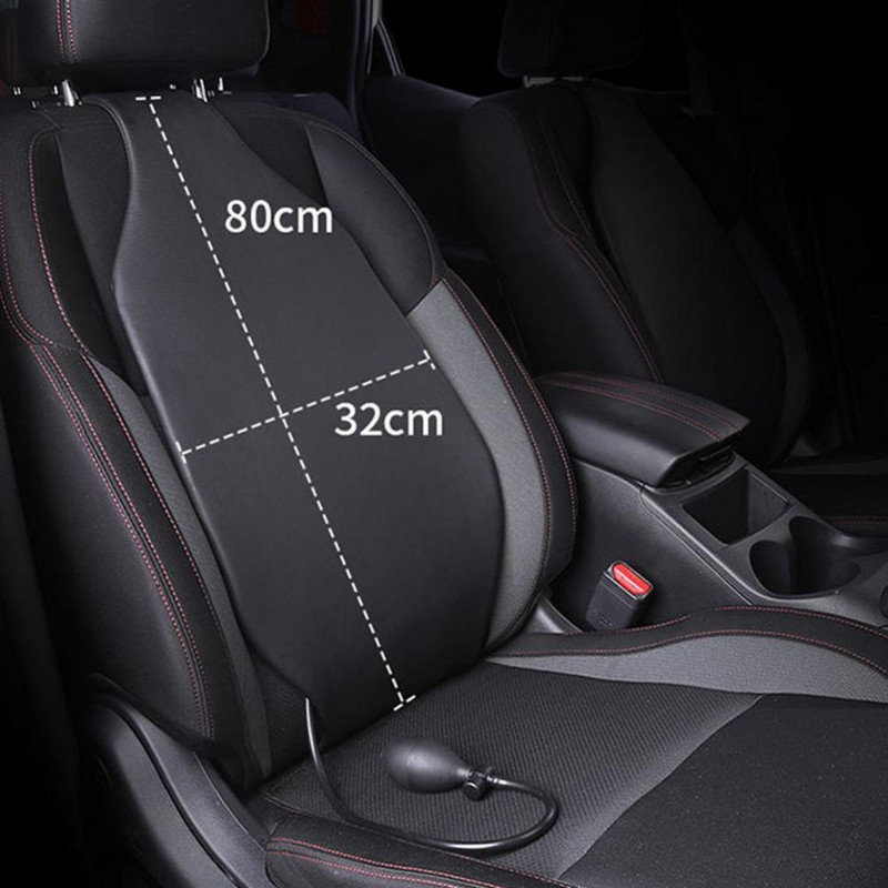 Univerzális autó deréktámla Smart Auto Ülés háttámla Derékpárna Kézi működtetésű légszivattyú Hátsó deréktámasz védő Autó kellék