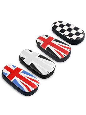 1 τεμ Pu Union Jack Memory Foam Car Knee Pad Αντιδιαβρωτική Μαξιλάρι ποδιών Μαξιλάρι ποδιών αυτοκινήτου Για BMW MINI Cooper One Clubman Coutyman