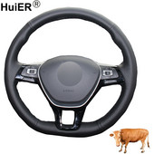 Kézi varrás autó kormánykerék burkolat felső Volkswagen VW Golf 7 Mk7 új Polo Jetta Passat B8 Tiguan Sharan Touran
