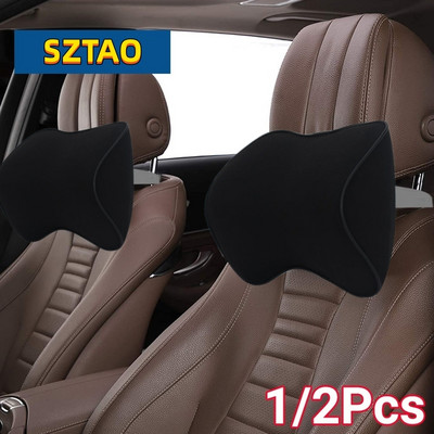 Automašīnas kakla galvas balsts spilvens Automašīnas aksesuāri Spilvens Auto sēdekļa galvas balsts Kakla aizsargs Automašīnas Sēdeklis Kakla balsts Atmiņa Kokvilna
