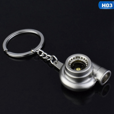 Αυτοκίνητο Auto Turbo στυλ Μπρελόκ Μεταλλικό Στροβιλοσυμπιεστή Στροβιλοσυμπιεστής Μοντέλο Δαχτυλίδι μπρελόκ Διακόσμηση Keyright