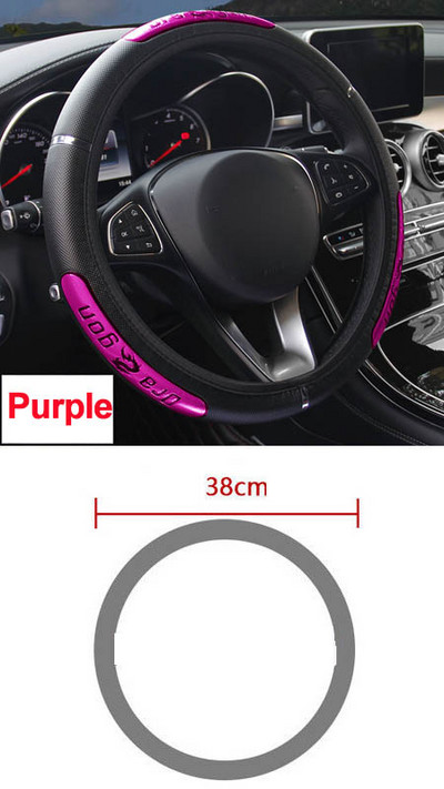 Rooliratta katte Volant Braid roolirattal Dragon 36–50 cm Stuurhoes Funda Volante Auto Car Styling jaoks