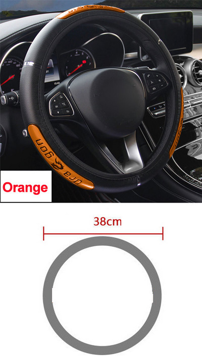 Rooliratta katte Volant Braid roolirattal Dragon 36–50 cm Stuurhoes Funda Volante Auto Car Styling jaoks