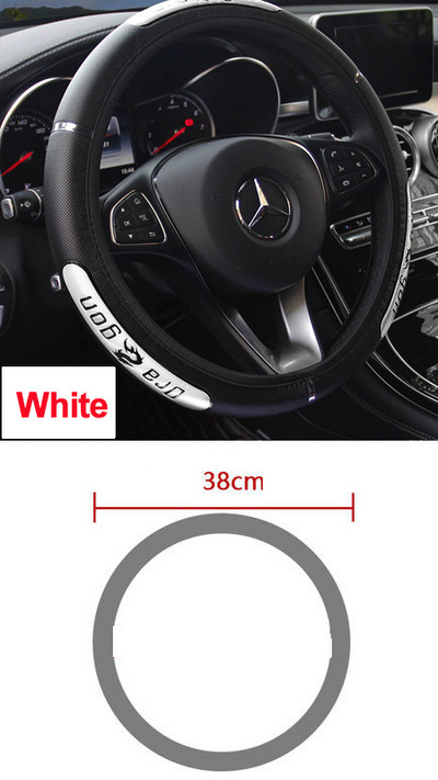 Rooliratta katte Volant Braid roolirattal Dragon 36–50 cm Stuurhoes Funda Volante Auto Car Styling jaoks