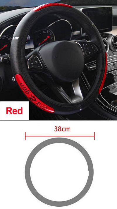 Rooliratta katte Volant Braid roolirattal Dragon 36–50 cm Stuurhoes Funda Volante Auto Car Styling jaoks