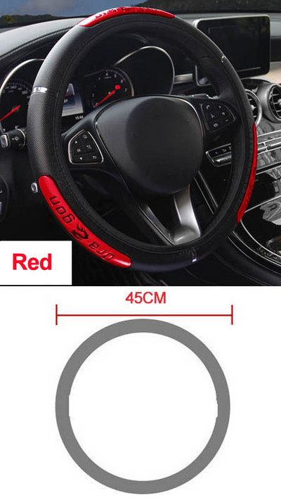 Rooliratta katte Volant Braid roolirattal Dragon 36–50 cm Stuurhoes Funda Volante Auto Car Styling jaoks