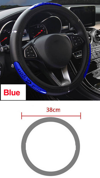 Rooliratta katte Volant Braid roolirattal Dragon 36–50 cm Stuurhoes Funda Volante Auto Car Styling jaoks