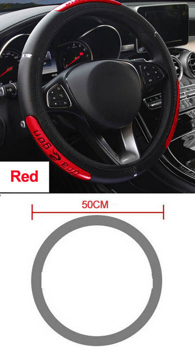 Rooliratta katte Volant Braid roolirattal Dragon 36–50 cm Stuurhoes Funda Volante Auto Car Styling jaoks