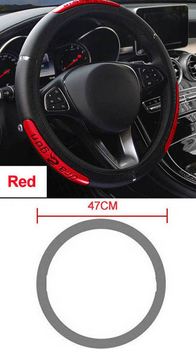 Rooliratta katte Volant Braid roolirattal Dragon 36–50 cm Stuurhoes Funda Volante Auto Car Styling jaoks