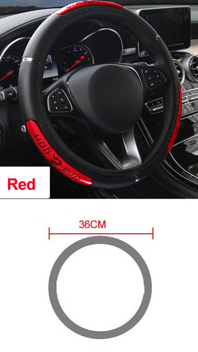 Rooliratta katte Volant Braid roolirattal Dragon 36–50 cm Stuurhoes Funda Volante Auto Car Styling jaoks