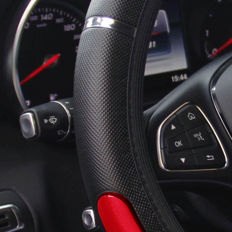 Rooliratta katte Volant Braid roolirattal Dragon 36–50 cm Stuurhoes Funda Volante Auto Car Styling jaoks