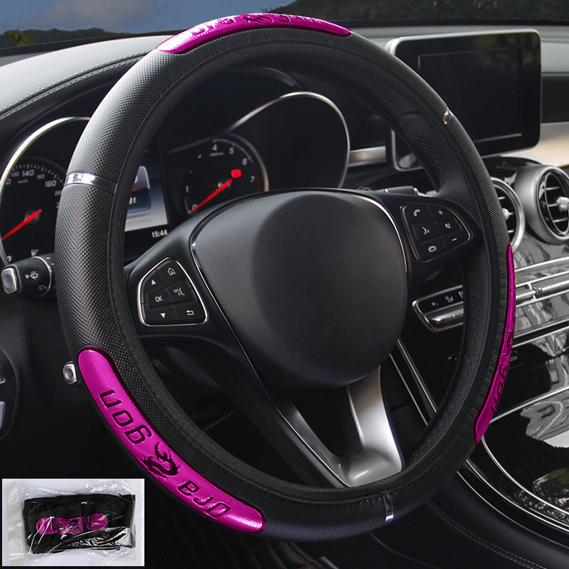 Rooliratta katte Volant Braid roolirattal Dragon 36–50 cm Stuurhoes Funda Volante Auto Car Styling jaoks