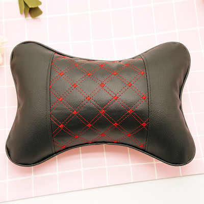 Perne pentru gât mașină Ambele părți din piele Pu 1 buc Pachet Tetiera pentru ameliorarea durerilor de cap Fibră umplută Pernă universală pentru mașină Stil interior