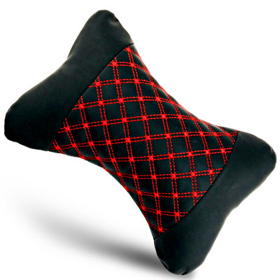 Perne pentru gât mașină Ambele părți din piele Pu 1 buc Pachet Tetiera pentru ameliorarea durerilor de cap Fibră umplută Pernă universală pentru mașină Stil interior