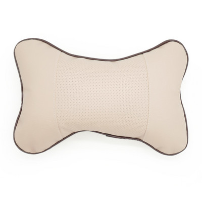 Perne pentru gât mașină Ambele părți din piele Pu 1 buc Pachet Tetiera pentru ameliorarea durerilor de cap Fibră umplută Pernă universală pentru mașină Stil interior